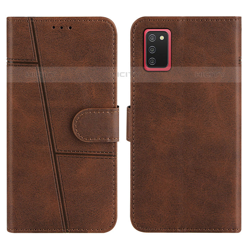 Funda de Cuero Cartera con Soporte Carcasa Y01X para Samsung Galaxy M02s Marron