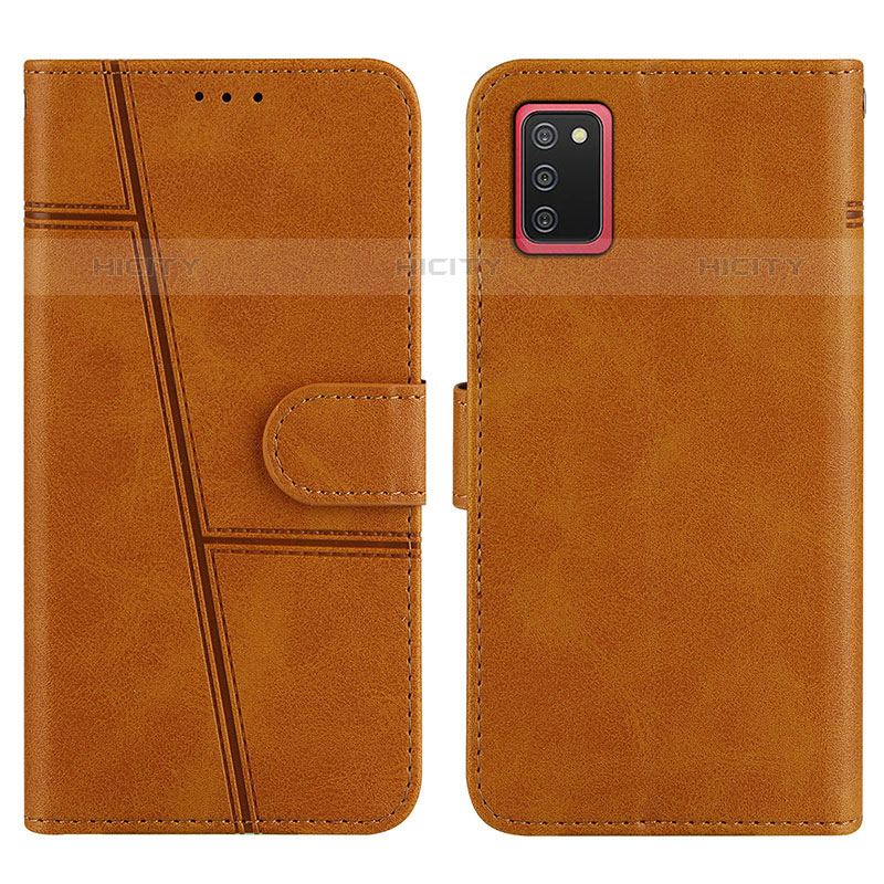 Funda de Cuero Cartera con Soporte Carcasa Y01X para Samsung Galaxy M02s Marron Claro