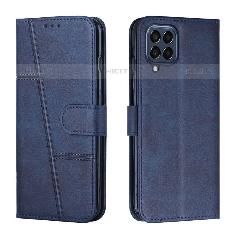 Funda de Cuero Cartera con Soporte Carcasa Y01X para Samsung Galaxy M33 5G Azul