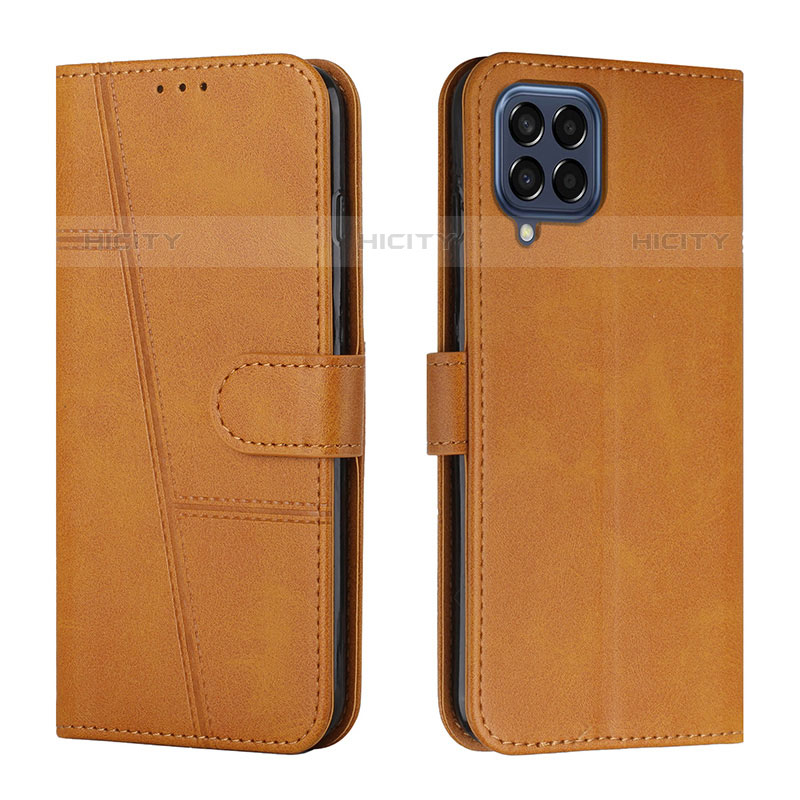 Funda de Cuero Cartera con Soporte Carcasa Y01X para Samsung Galaxy M33 5G Marron Claro