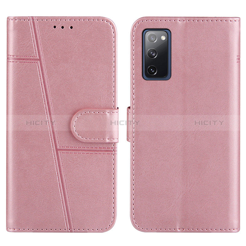 Funda de Cuero Cartera con Soporte Carcasa Y01X para Samsung Galaxy S20 FE (2022) 5G Oro Rosa