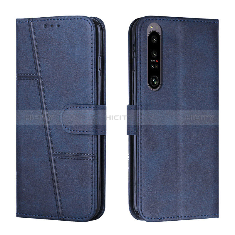 Funda de Cuero Cartera con Soporte Carcasa Y01X para Sony Xperia 1 IV SO-51C Azul