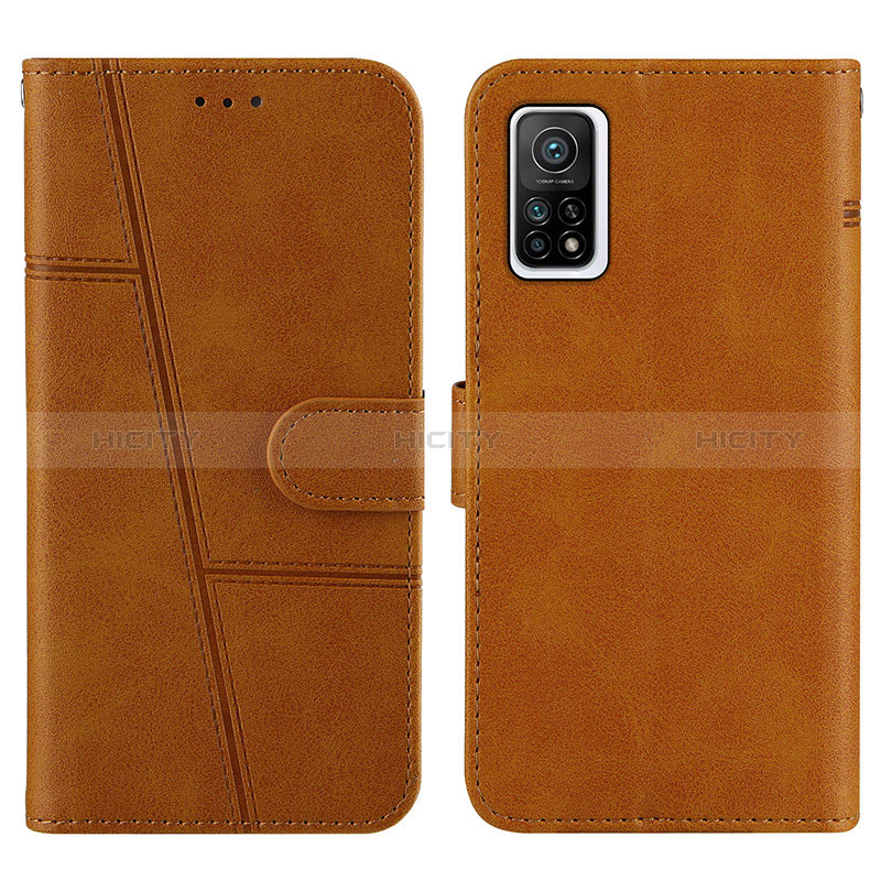 Funda de Cuero Cartera con Soporte Carcasa Y01X para Xiaomi Mi 10T 5G Marron Claro