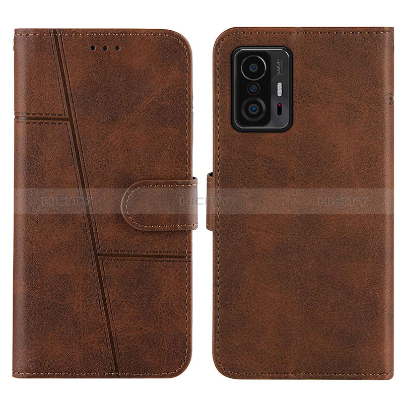 Funda de Cuero Cartera con Soporte Carcasa Y01X para Xiaomi Mi 11T Pro 5G Marron