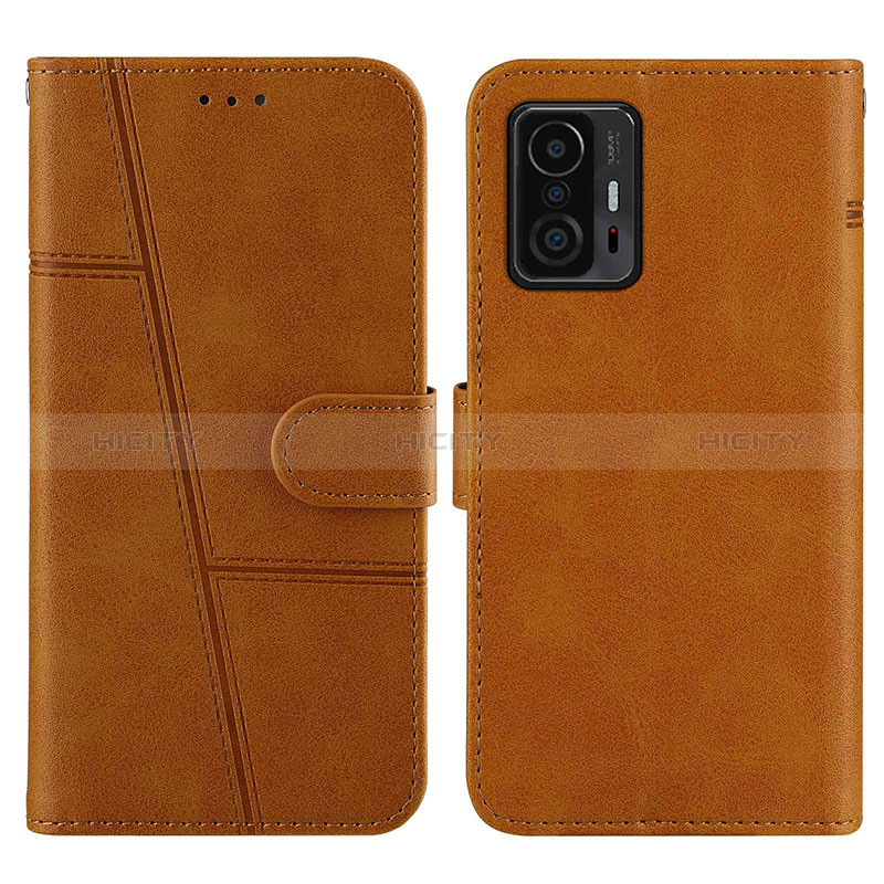 Funda de Cuero Cartera con Soporte Carcasa Y01X para Xiaomi Mi 11T Pro 5G Marron Claro