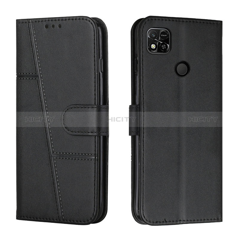 Funda de Cuero Cartera con Soporte Carcasa Y01X para Xiaomi POCO C3 Negro