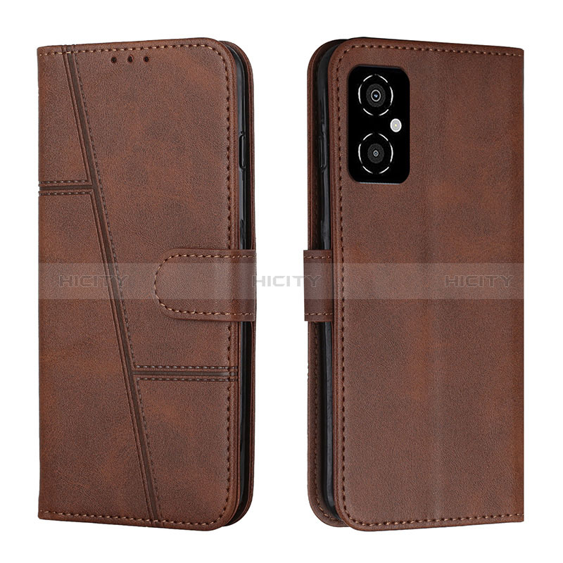 Funda de Cuero Cartera con Soporte Carcasa Y01X para Xiaomi Poco M4 5G Marron