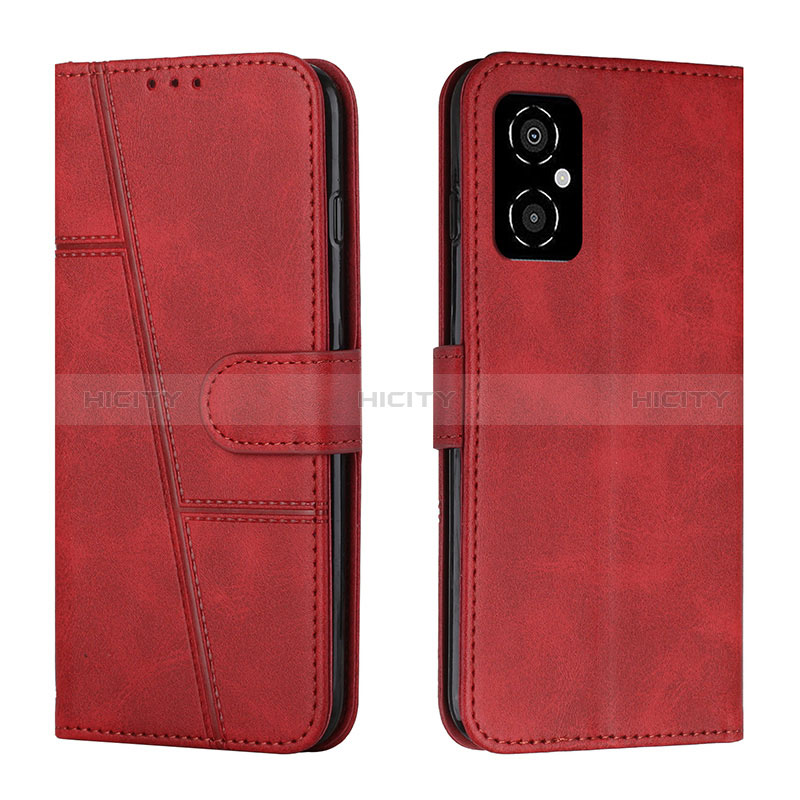 Funda de Cuero Cartera con Soporte Carcasa Y01X para Xiaomi Poco M4 5G Rojo