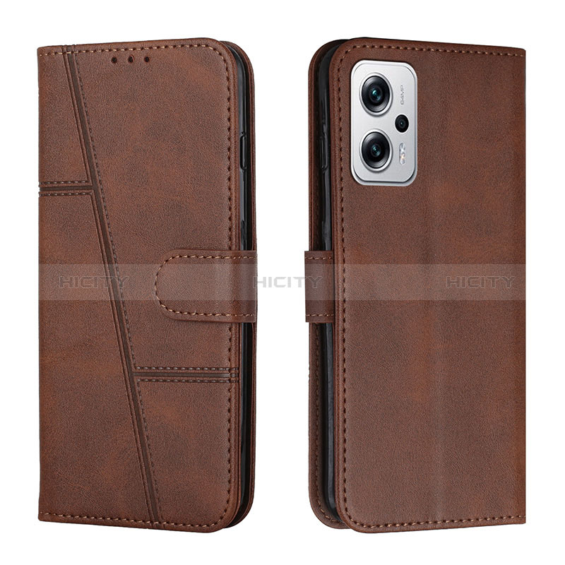 Funda de Cuero Cartera con Soporte Carcasa Y01X para Xiaomi Poco X4 GT 5G Marron