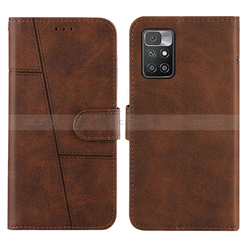 Funda de Cuero Cartera con Soporte Carcasa Y01X para Xiaomi Redmi 10 (2022) Marron