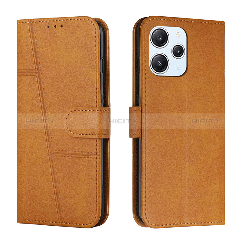 Funda de Cuero Cartera con Soporte Carcasa Y01X para Xiaomi Redmi 12 4G Marron Claro