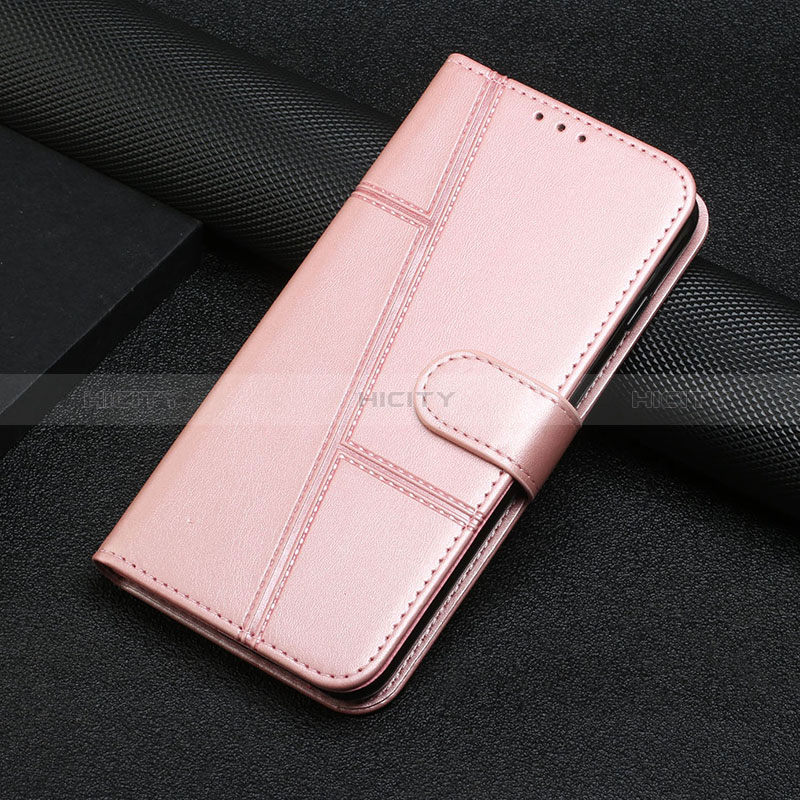 Funda de Cuero Cartera con Soporte Carcasa Y01X para Xiaomi Redmi A1 Plus Oro Rosa