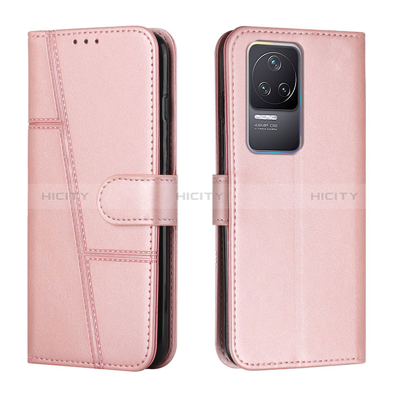 Funda de Cuero Cartera con Soporte Carcasa Y01X para Xiaomi Redmi K50 5G Oro Rosa