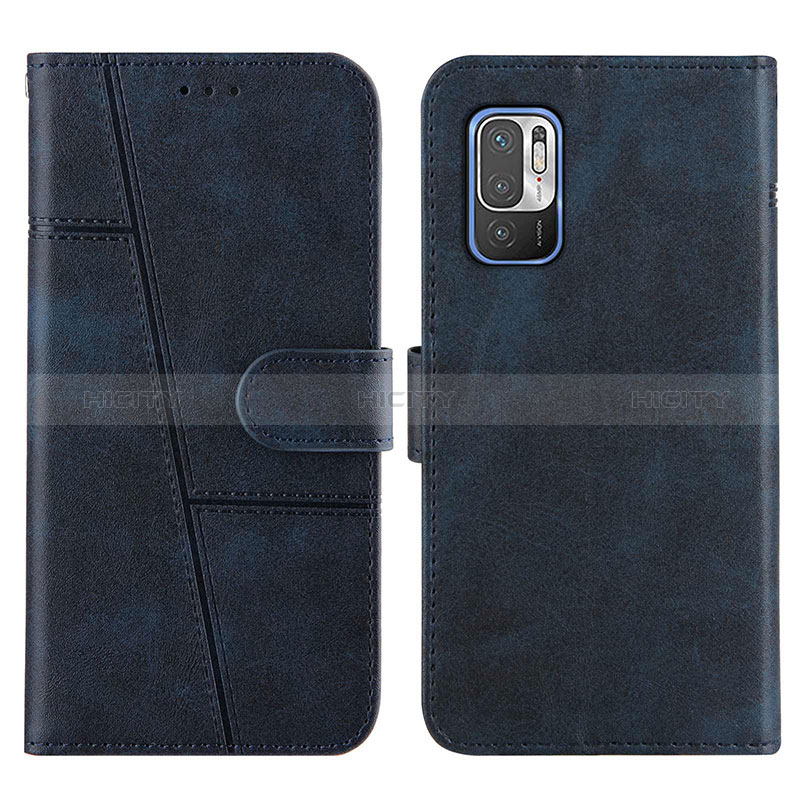 Funda de Cuero Cartera con Soporte Carcasa Y01X para Xiaomi Redmi Note 10T 5G Azul