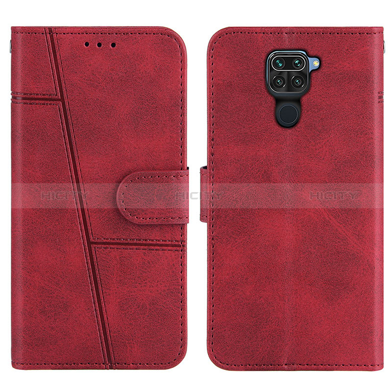 Funda de Cuero Cartera con Soporte Carcasa Y01X para Xiaomi Redmi Note 9 Rojo