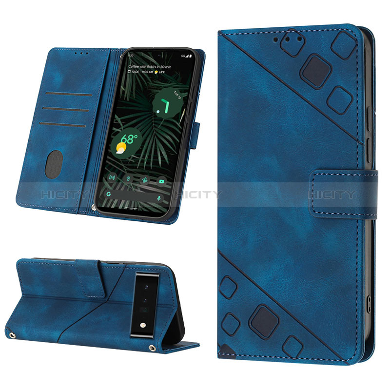 Funda de Cuero Cartera con Soporte Carcasa Y02B para Google Pixel 6 Pro 5G