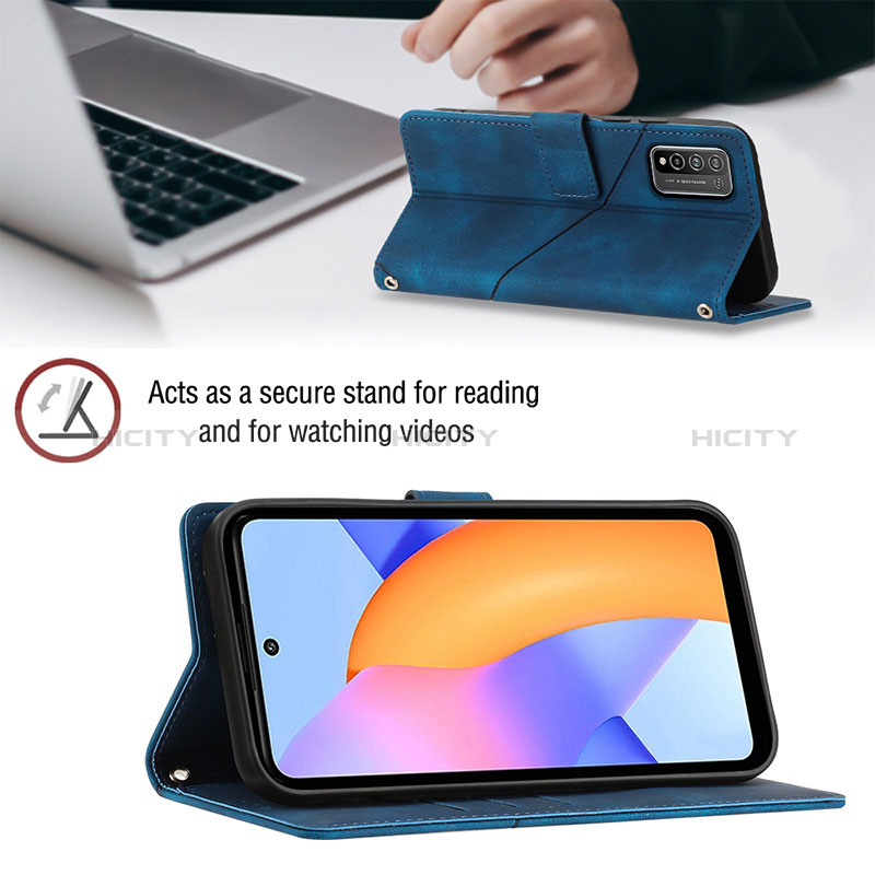 Funda de Cuero Cartera con Soporte Carcasa Y02B para Huawei Honor 10X Lite