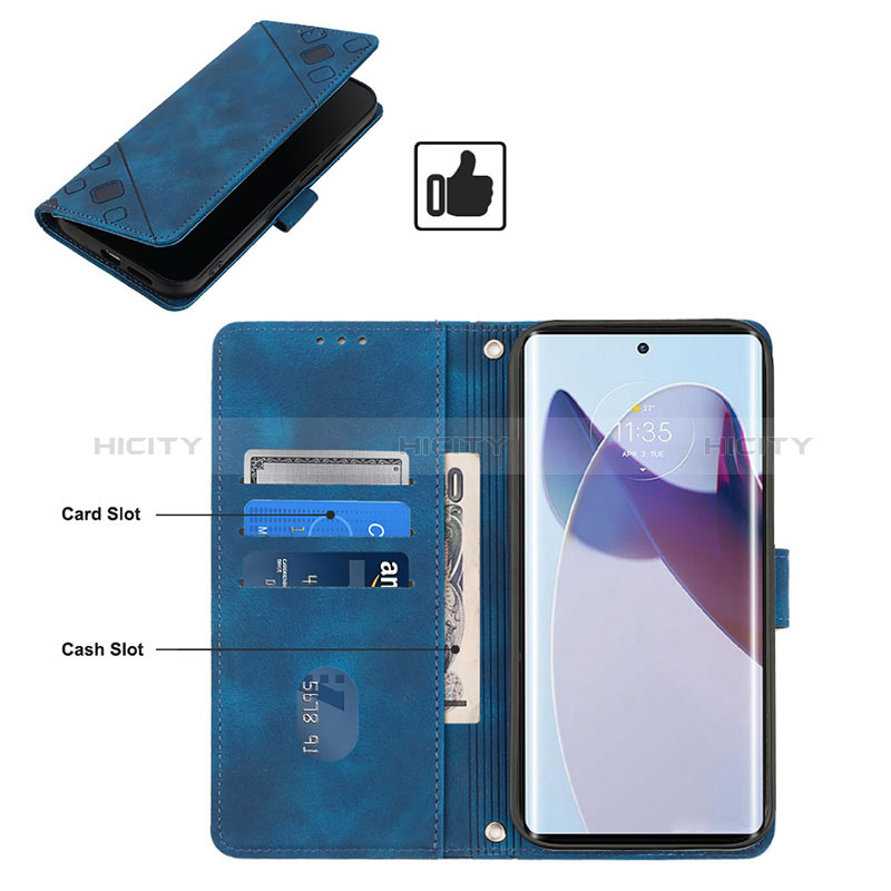 Funda de Cuero Cartera con Soporte Carcasa Y02B para Motorola Moto Edge X30 Pro 5G