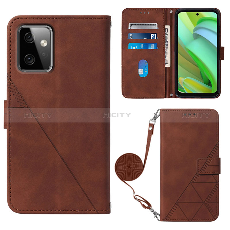 Funda de Cuero Cartera con Soporte Carcasa Y02B para Motorola Moto G Power 5G (2023)