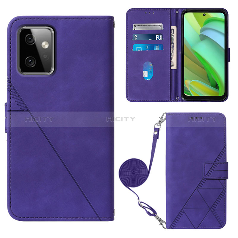 Funda de Cuero Cartera con Soporte Carcasa Y02B para Motorola Moto G Power 5G (2023)