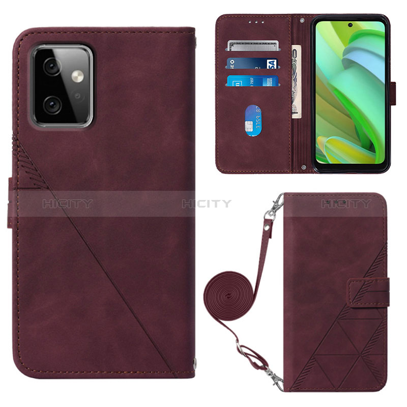 Funda de Cuero Cartera con Soporte Carcasa Y02B para Motorola Moto G Power 5G (2023)