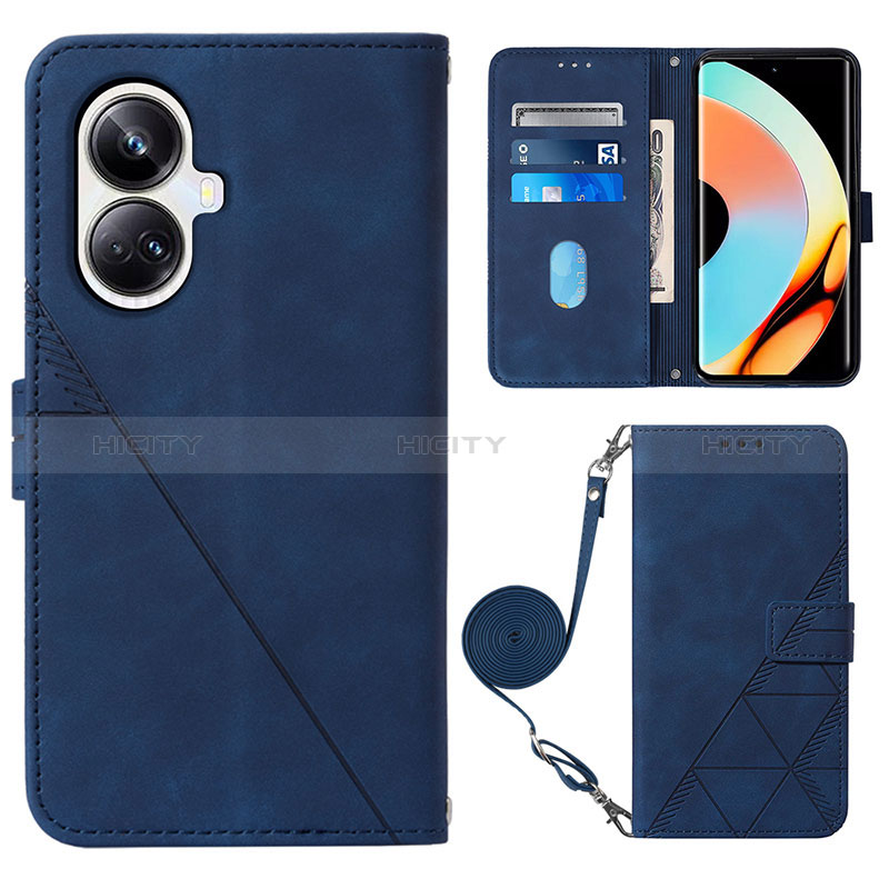 Funda de Cuero Cartera con Soporte Carcasa Y02B para Realme 10 Pro+ Plus 5G