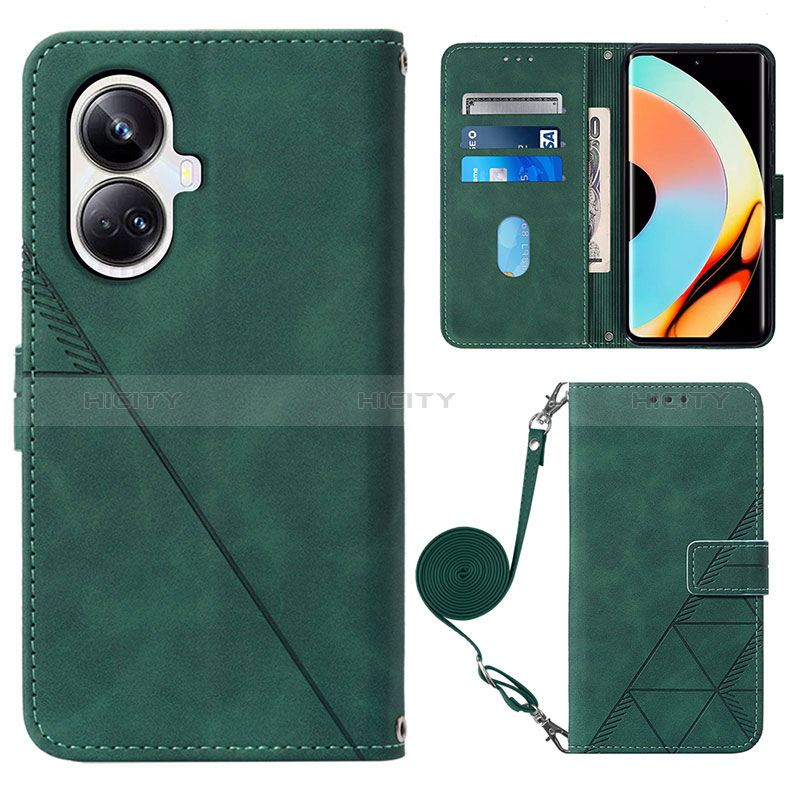 Funda de Cuero Cartera con Soporte Carcasa Y02B para Realme 10 Pro+ Plus 5G