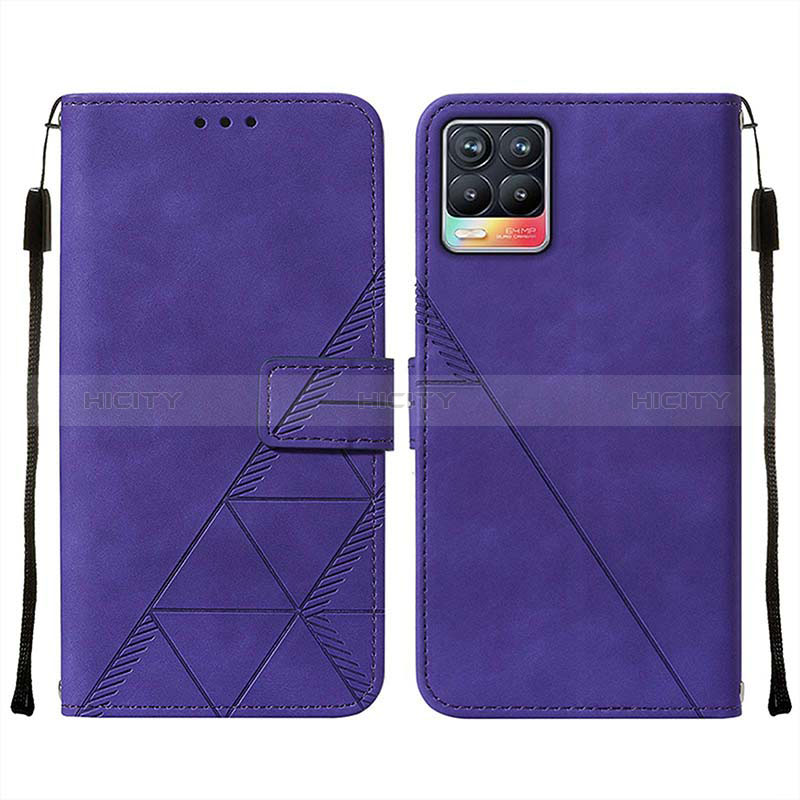 Funda de Cuero Cartera con Soporte Carcasa Y02B para Realme 8 4G