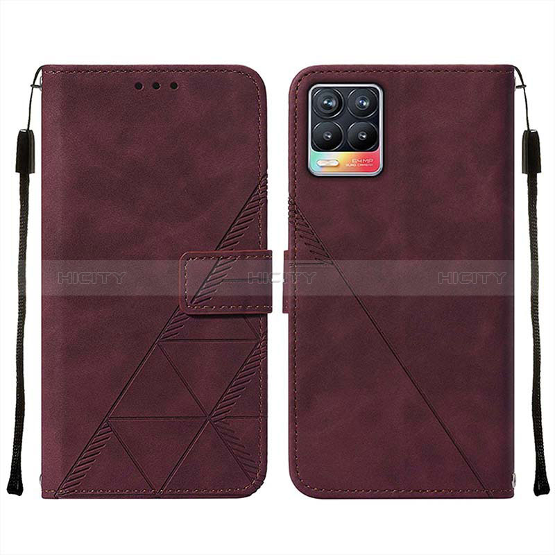 Funda de Cuero Cartera con Soporte Carcasa Y02B para Realme 8 4G