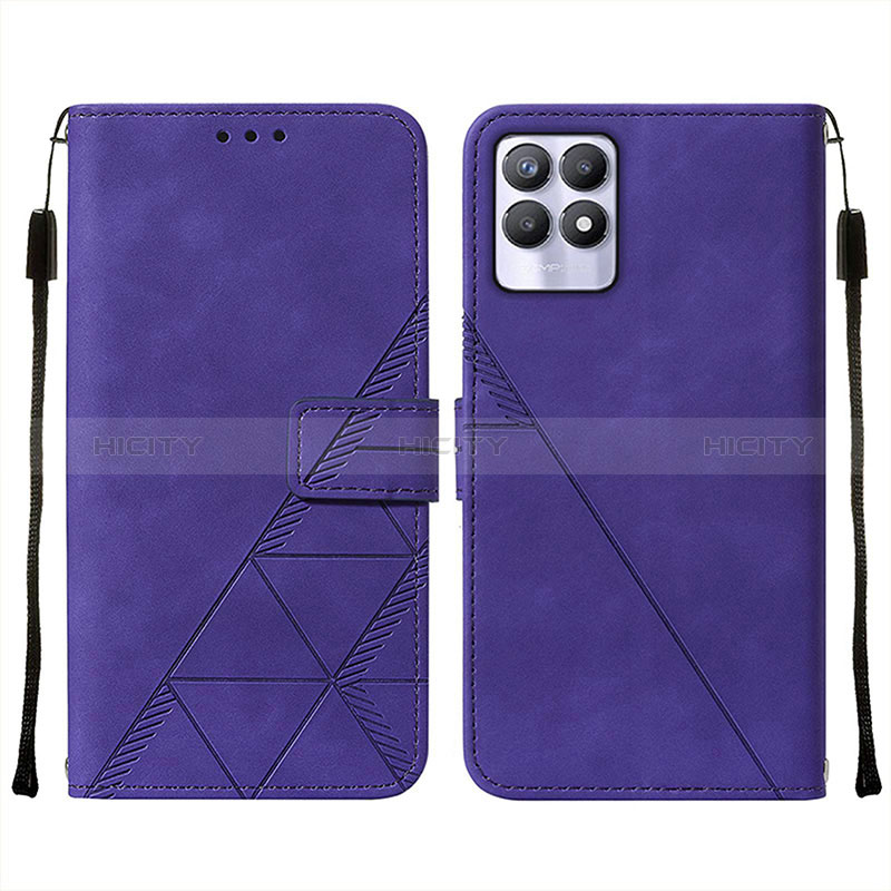 Funda de Cuero Cartera con Soporte Carcasa Y02B para Realme 8i