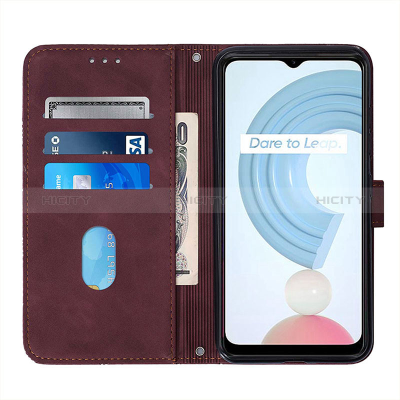 Funda de Cuero Cartera con Soporte Carcasa Y02B para Realme C21Y