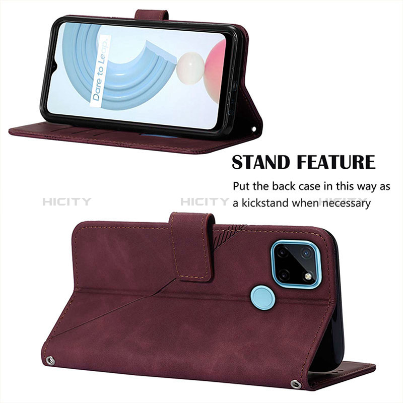 Funda de Cuero Cartera con Soporte Carcasa Y02B para Realme C25Y