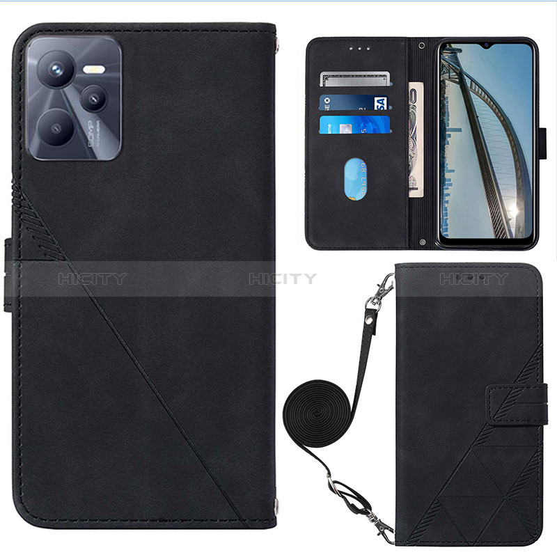 Funda de Cuero Cartera con Soporte Carcasa Y02B para Realme C35