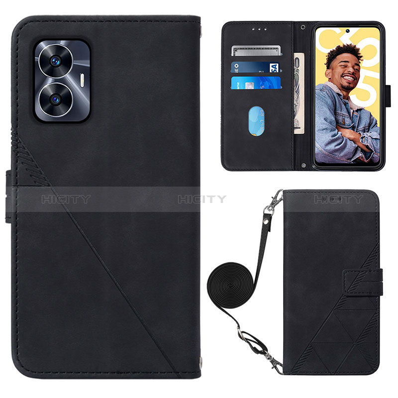 Funda de Cuero Cartera con Soporte Carcasa Y02B para Realme C55