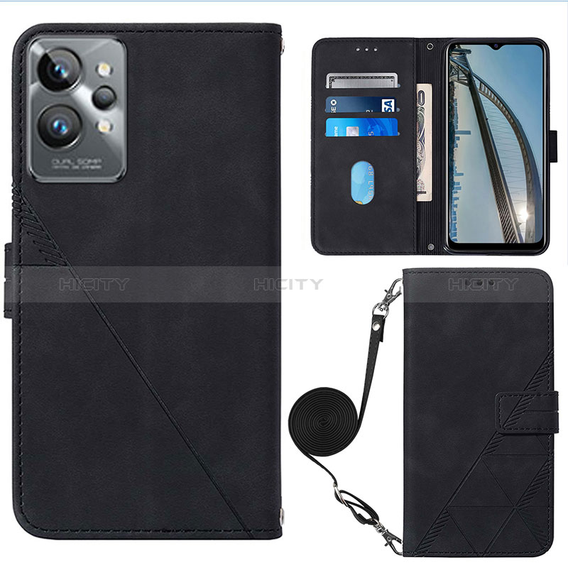 Funda de Cuero Cartera con Soporte Carcasa Y02B para Realme GT2 Pro 5G