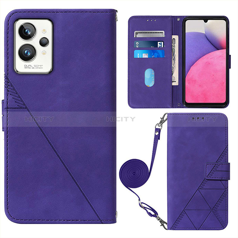 Funda de Cuero Cartera con Soporte Carcasa Y02B para Realme GT2 Pro 5G