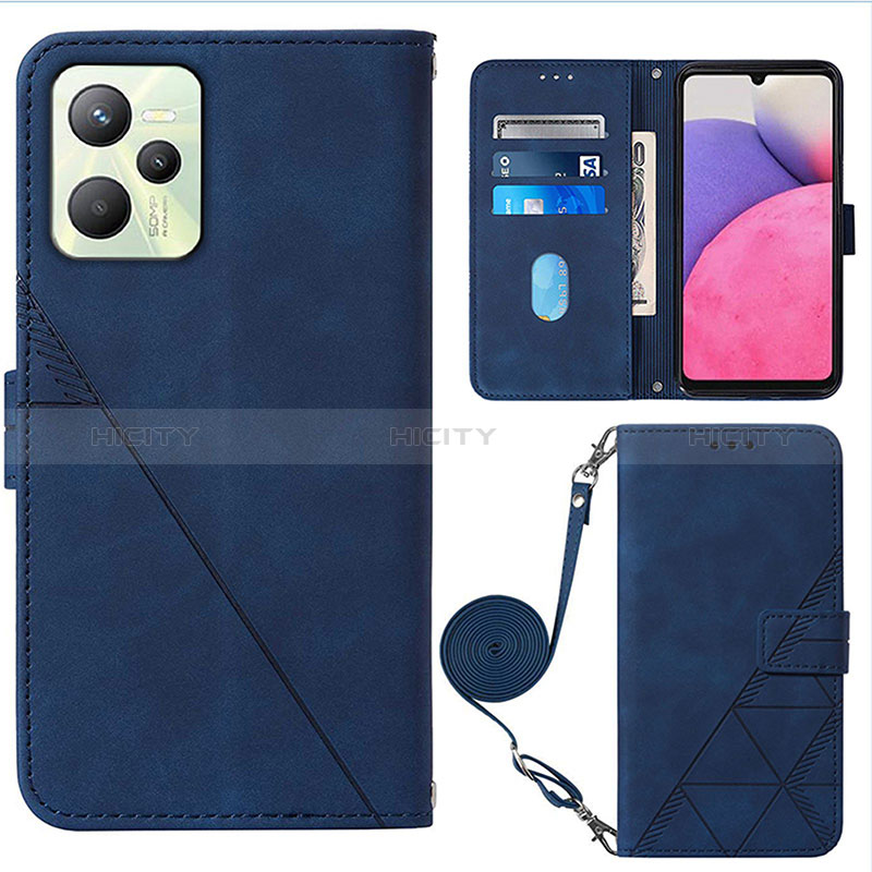 Funda de Cuero Cartera con Soporte Carcasa Y02B para Realme Narzo 50A Prime