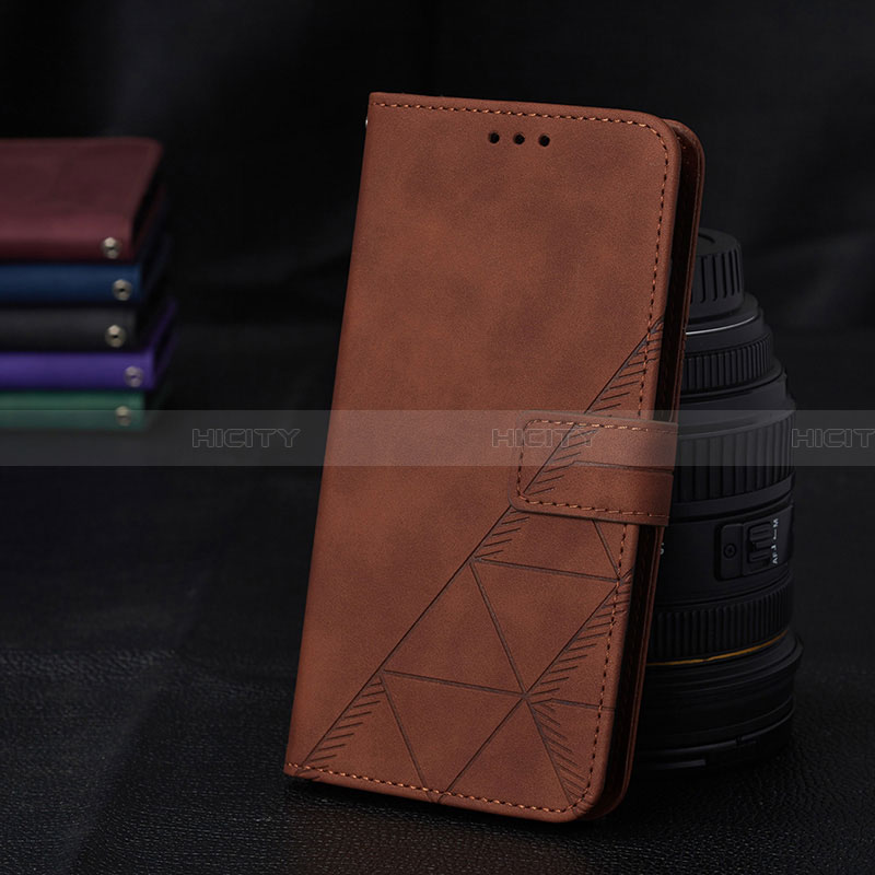 Funda de Cuero Cartera con Soporte Carcasa Y02B para Samsung Galaxy A02 Marron