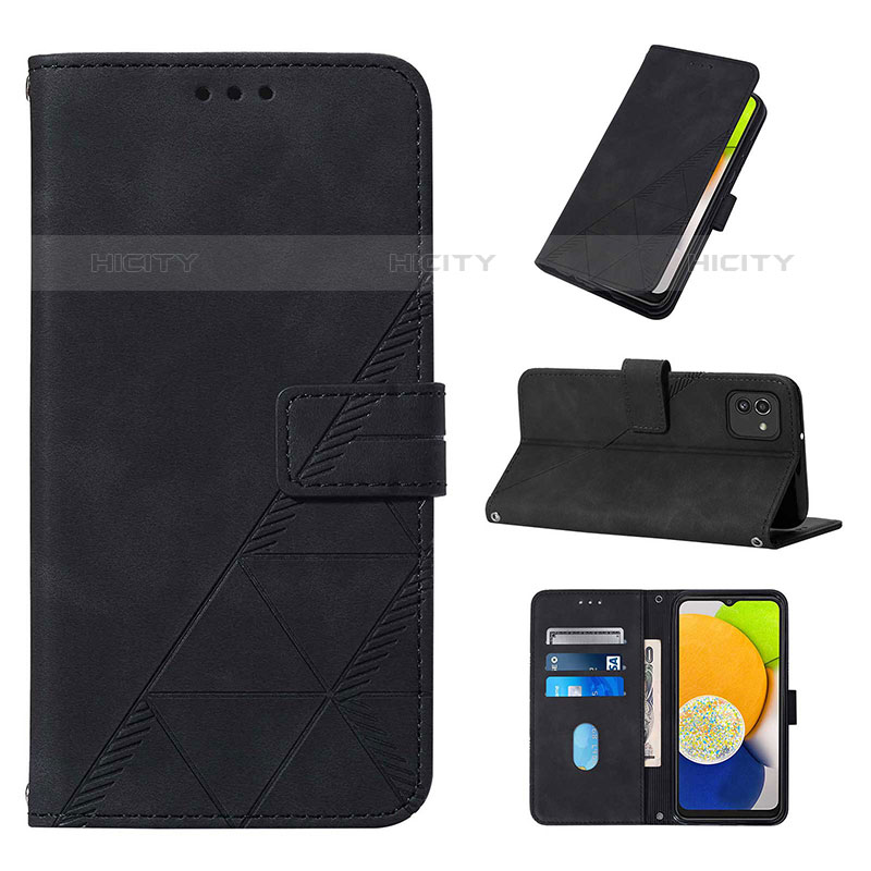 Funda de Cuero Cartera con Soporte Carcasa Y02B para Samsung Galaxy A03