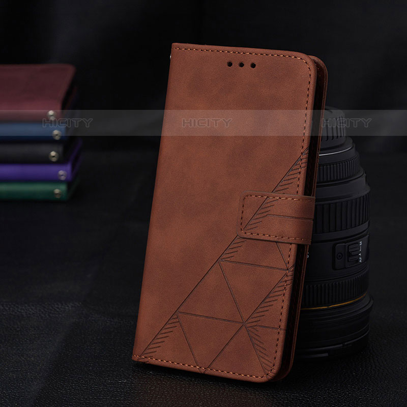 Funda de Cuero Cartera con Soporte Carcasa Y02B para Samsung Galaxy A03 Marron