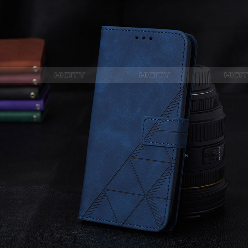 Funda de Cuero Cartera con Soporte Carcasa Y02B para Samsung Galaxy A03s Azul