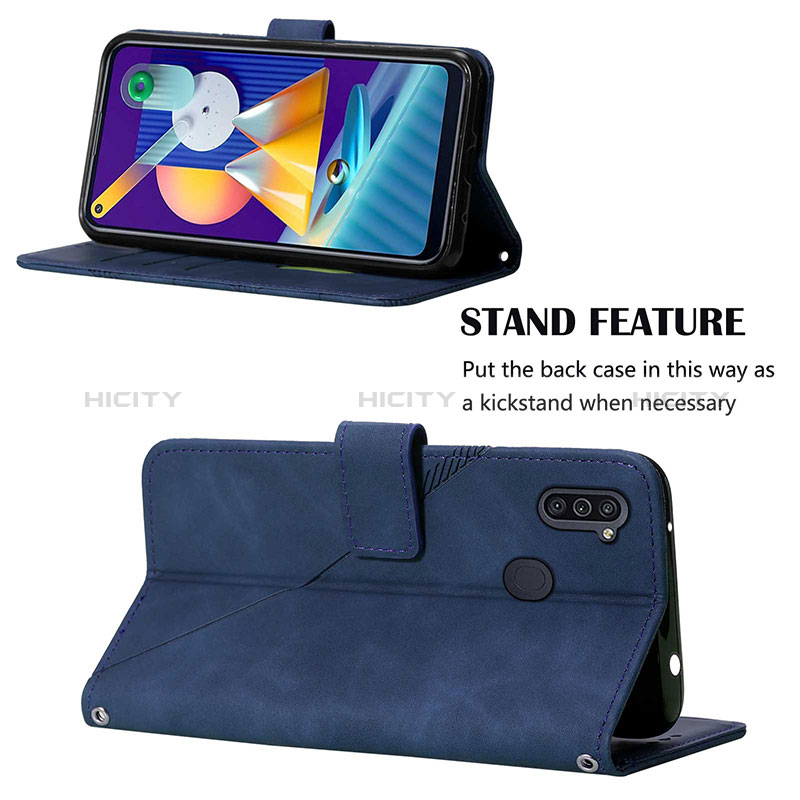 Funda de Cuero Cartera con Soporte Carcasa Y02B para Samsung Galaxy A11