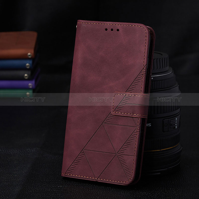 Funda de Cuero Cartera con Soporte Carcasa Y02B para Samsung Galaxy A11 Rojo Rosa