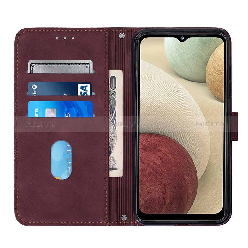 Funda de Cuero Cartera con Soporte Carcasa Y02B para Samsung Galaxy A12 Nacho