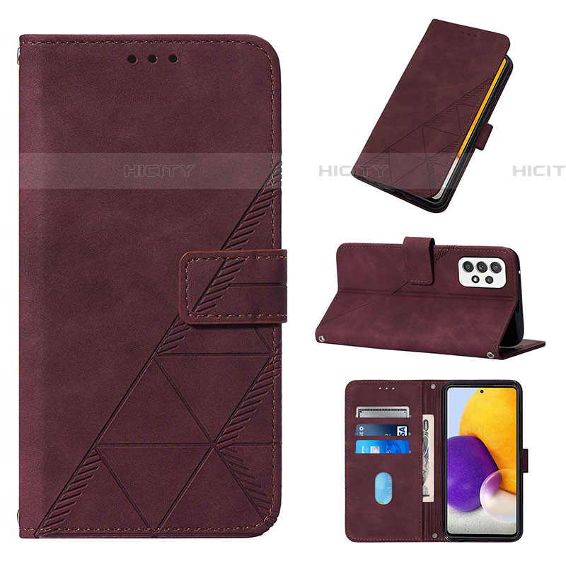 Funda de Cuero Cartera con Soporte Carcasa Y02B para Samsung Galaxy A72 5G