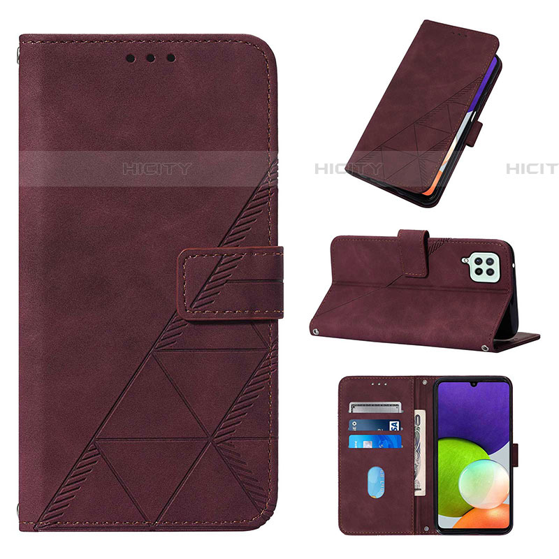 Funda de Cuero Cartera con Soporte Carcasa Y02B para Samsung Galaxy F22 4G