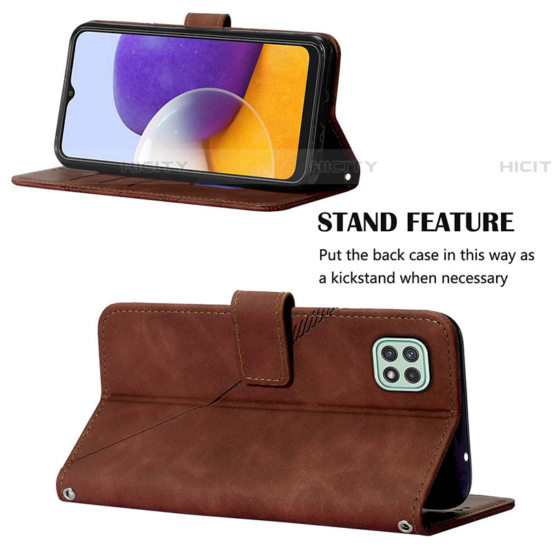 Funda de Cuero Cartera con Soporte Carcasa Y02B para Samsung Galaxy F42 5G