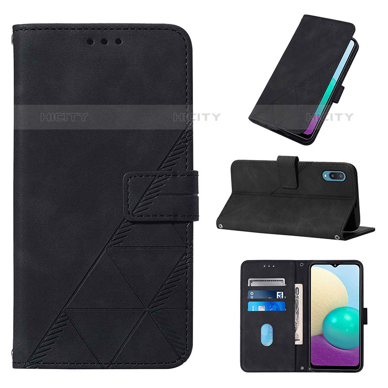 Funda de Cuero Cartera con Soporte Carcasa Y02B para Samsung Galaxy M02