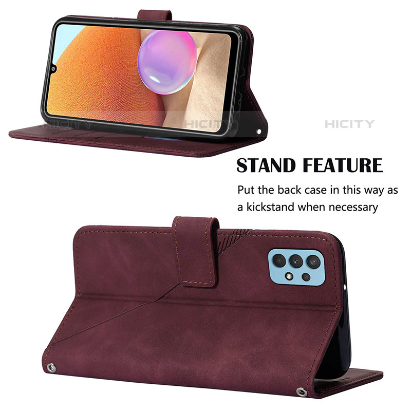 Funda de Cuero Cartera con Soporte Carcasa Y02B para Samsung Galaxy M32 5G