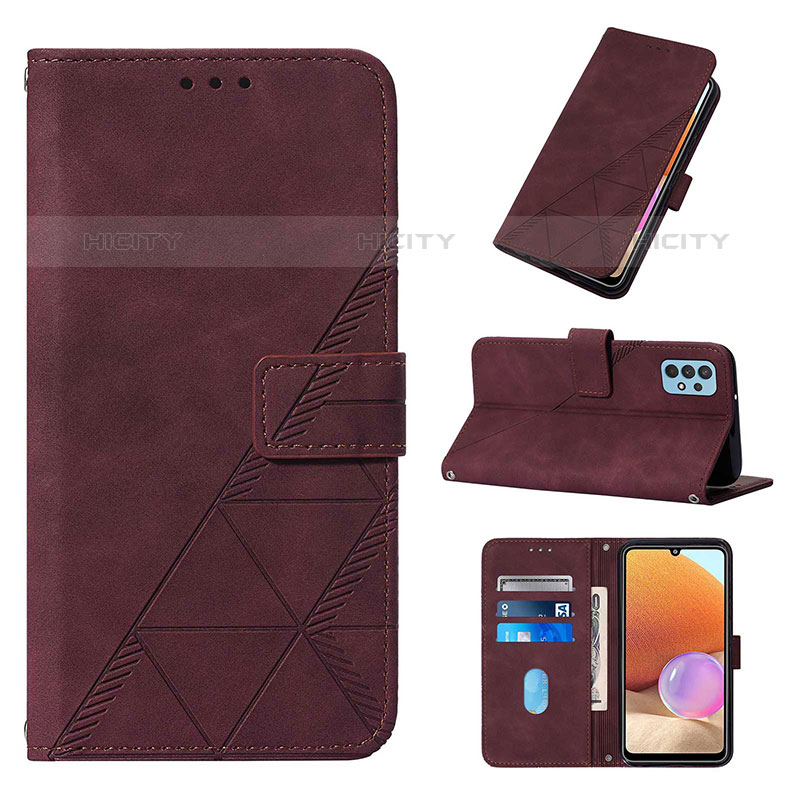 Funda de Cuero Cartera con Soporte Carcasa Y02B para Samsung Galaxy M32 5G